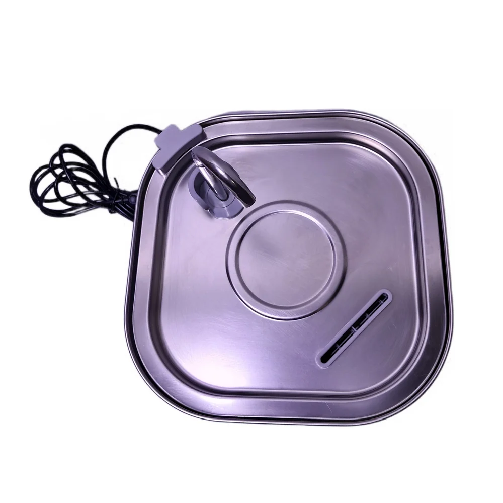 Pets Water Bowl Fountain Stainless Steel Automatic Indoor Cat Dog Small Pet Bowl